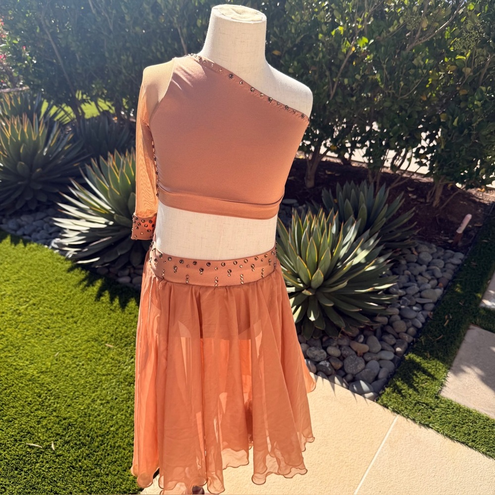 Dance Costume Burnt Orange size 8